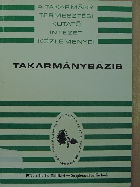 Szemző Béla - Takarmánybázis 1975/1-2. Melléklet [antikvár]