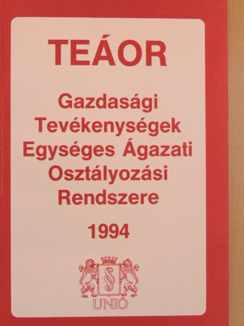 Dr. Barkóczy Tamás - TEÁOR 1994 [antikvár]