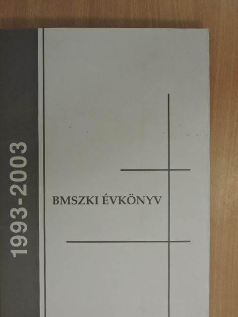 Fazekas László - BMSzKI Évkönyv 1993-2003 - CD-vel [antikvár]