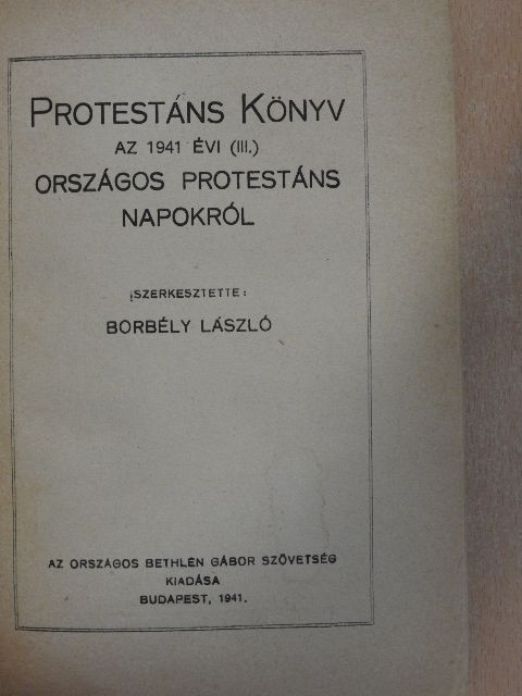 Benkő István - Protestáns könyv [antikvár]