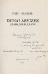 Tóth Sándor - Dunai árvizek Szabadszálláson (dedikált) [antikvár]