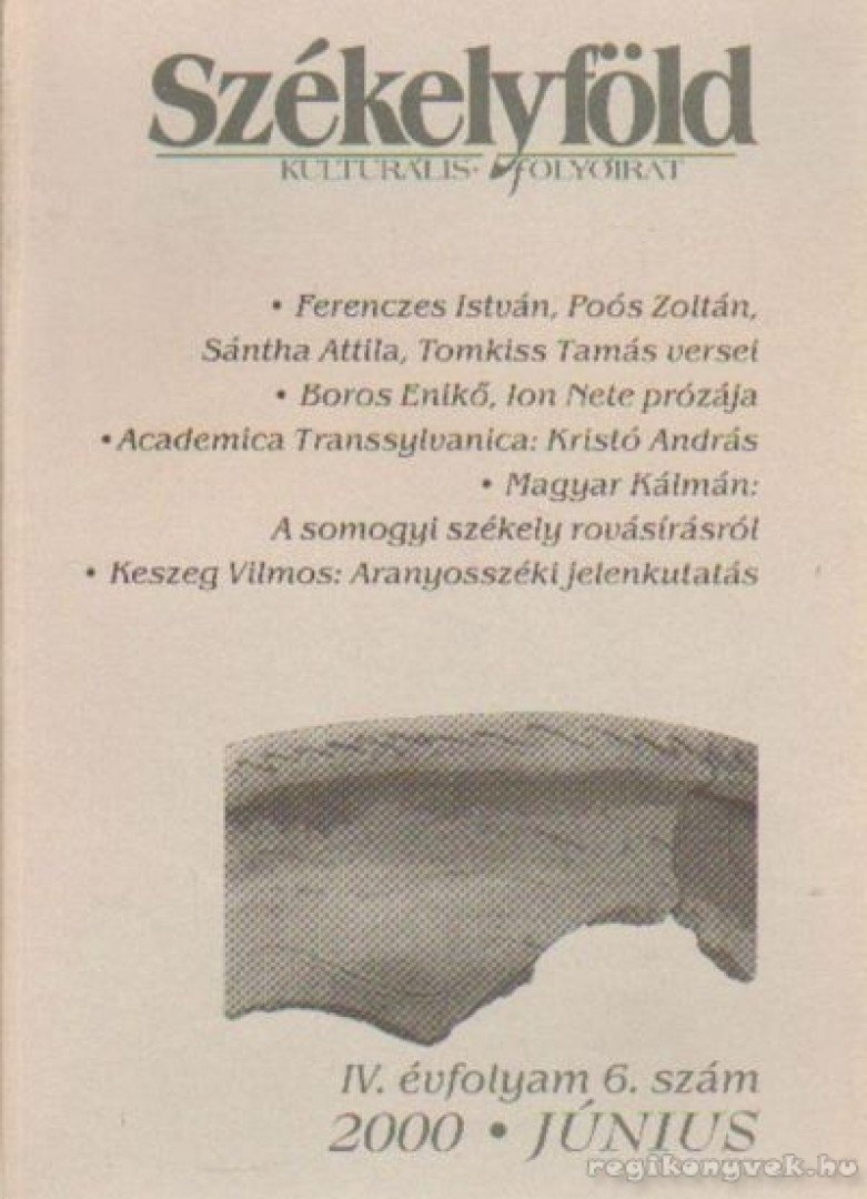 Székelyföld 2000/6 [antikvár]