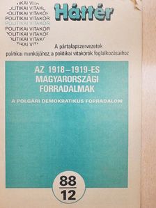 Politikai vitakör 88/12 [antikvár]