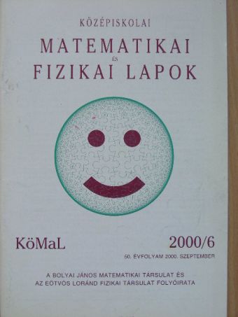 Pelikán József - Középiskolai matematikai és fizikai lapok 2000. szeptember [antikvár]