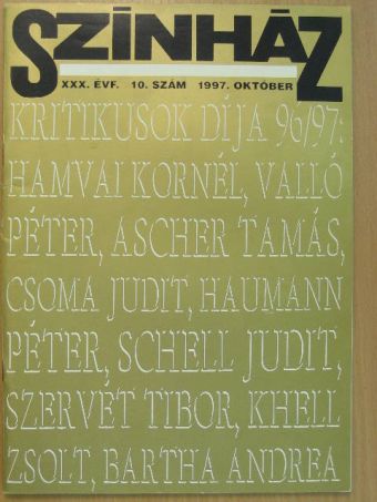 Ábrahám Eszter - Színház 1997. október [antikvár]