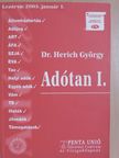 Dr. Herich György - Adótan I. [antikvár]