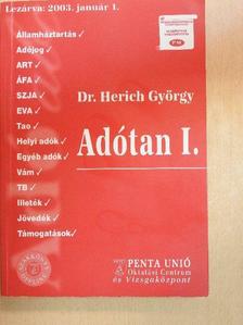 Dr. Herich György - Adótan I. [antikvár]