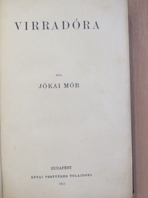 Jókai Mór - Virradóra [antikvár]
