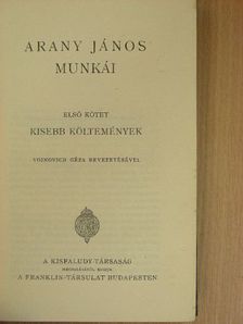 Arany János - Arany János munkái I. [antikvár]