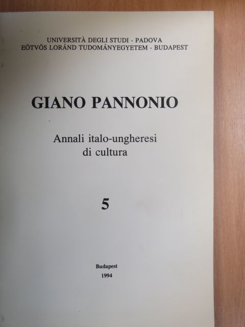 Borbála Keszler - Giano Pannonio 5. [antikvár]