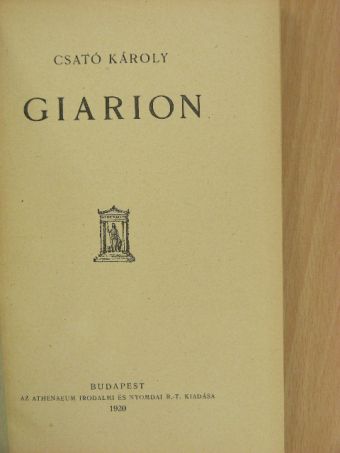 Csató Károly - Giarion/Kánaán könyve/Dr. Pokol [antikvár]