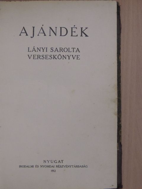 Lányi Sarolta - Ajándék [antikvár]
