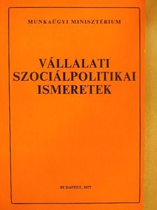 Dr. Borli Károly - Vállalati szociálpolitikai ismeretek [antikvár]