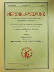 Eördegh Béla - Népünk és nyelvünk 1937. május-június [antikvár]