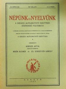 Eördegh Béla - Népünk és nyelvünk 1937. május-június [antikvár]