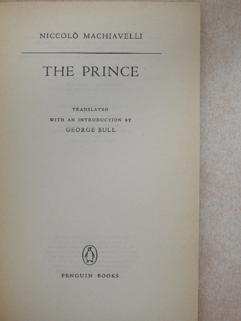 Niccoló Machiavelli - The Prince [antikvár]