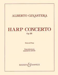 GINASTERA, ALBERTO - HARP CONCERTO OP.25, HARP AND PIANO (PIANO RED. BY MEREDITH DAVIES)