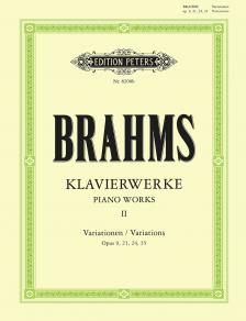 BRAHMS, J - KLAVIERWERKE II VARIATIONEN OP.9, 21, 24, 35 URTEXT (SEEMANN/STEPHENSON) - ANTIKVÁR