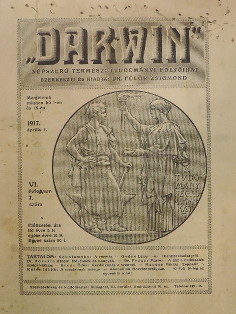Dr. Horváth Károly - "Darwin" 1917. április 1. [antikvár]