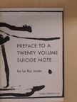 Le Roi Jones - Preface to a Twenty Volume Suicide Note... [antikvár]