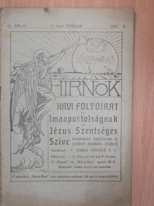 Ponity János S. J. - Hirnök 1919. február [antikvár]