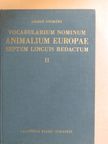 Szily Ernő - Európa Állatvilága hétnyelvű névszótár II. [antikvár]