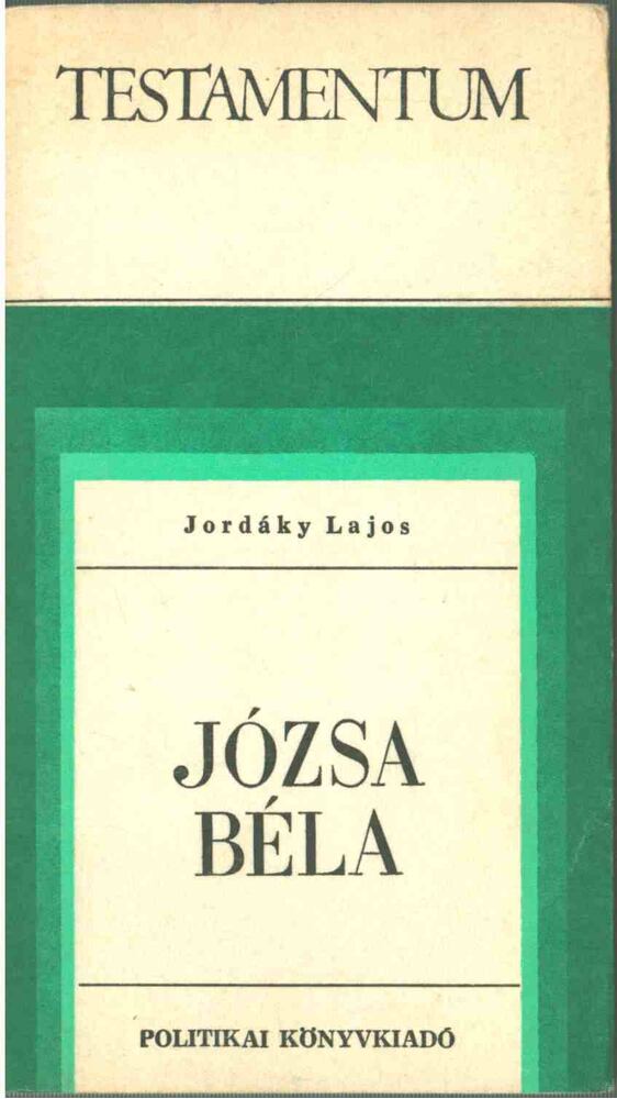 Jordáky Lajos - Józsa Béla [antikvár]