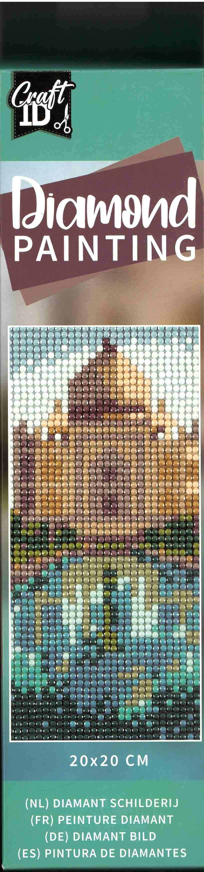 CR2092 23GE5 - Gyémánt kirakó - 20x20cm vászonkép Taj Mahal