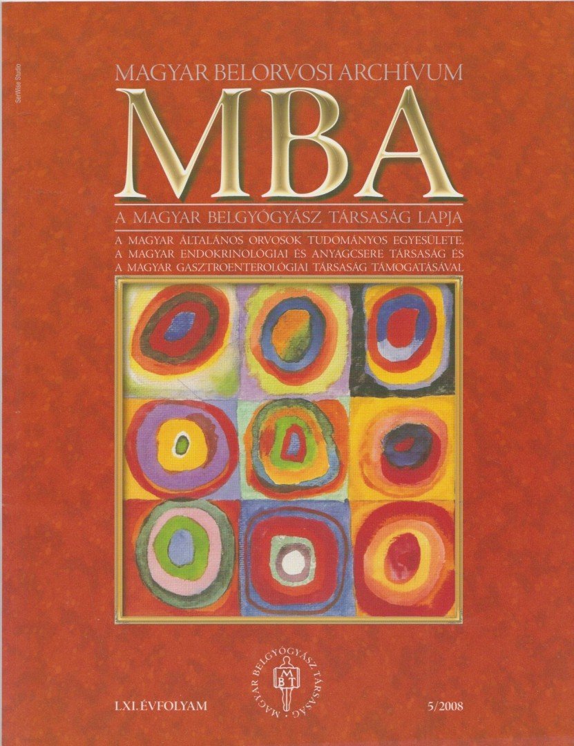 Dr. Szathmári Miklós - Magyar Belorvosi Archívum 2008/5 [antikvár]