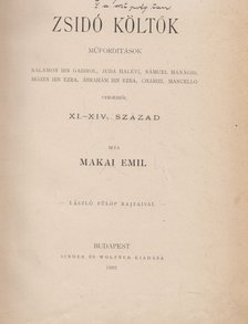 Makai Emil - Zsidó költők [antikvár]