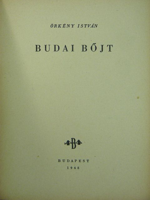 Örkény István - Budai bőjt [antikvár]