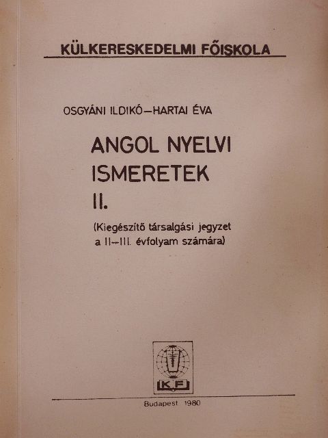 Hartai Éva - Angol nyelvi ismeretek II. [antikvár]