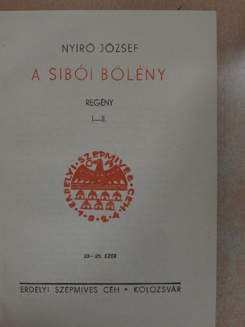 Nyirő József - A sibói bölény I-II. [antikvár]