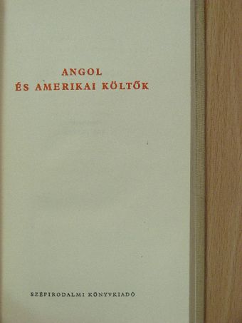 Alfred Tennyson - Angol és amerikai költők [antikvár]