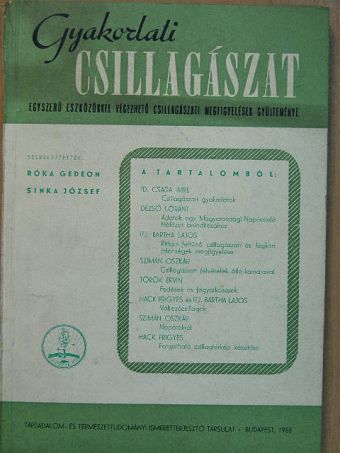 Bartha Lajos - Gyakorlati csillagászat [antikvár]
