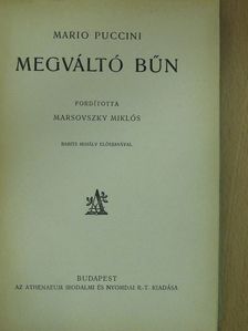 Mario Puccini - Megváltó bűn [antikvár]