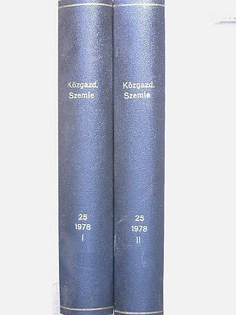 Megyeri Endre - Közgazdasági Szemle 1978. január-december I-II. [antikvár]