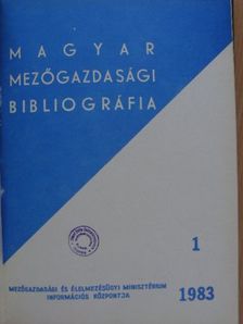Magyar mezőgazdasági bibliográfia 1983/1-4. [antikvár]