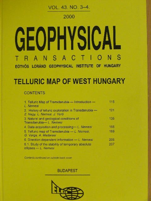 Bodoky Tamás - Geophysical Transactions Vol. 43. No. 3-4. [antikvár]