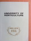 Dr. Geday Gusztáv - University of Horticulture [antikvár]