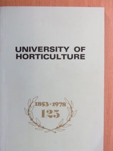 Dr. Geday Gusztáv - University of Horticulture [antikvár]