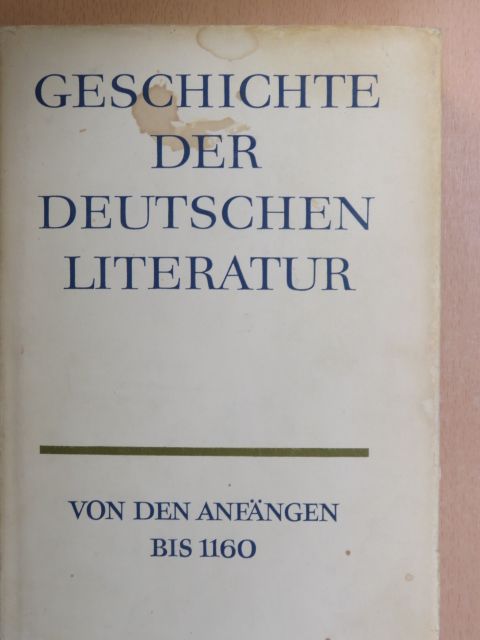 Ewald Erb - Geschichte der Deutschen Literatur 1.1 [antikvár]