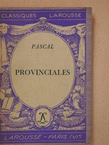 Pierre Clarac - Les Provinciales [antikvár]