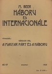 M. Beer - Háboru és Internacionálé [antikvár]
