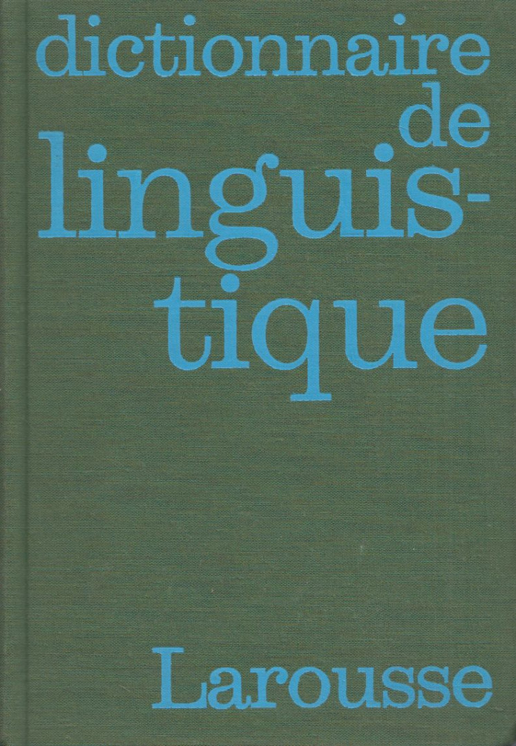 Dictionnaire de linguistique [antikvár]