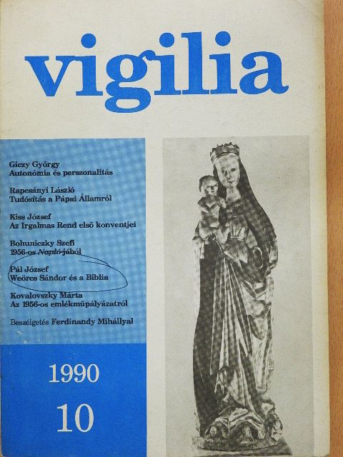 Farkas Beáta - Vigilia 1990. október [antikvár]