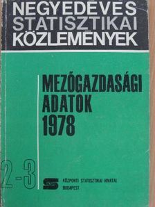 Mezőgazdasági adatok 1978/2-3. [antikvár]