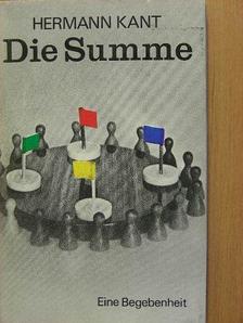 Hermann Kant - Die Summe [antikvár]