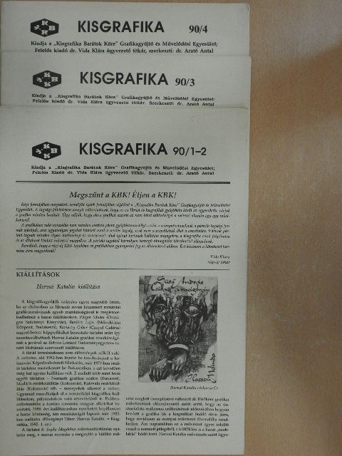Arató Antal - Kisgrafika '90/1-4. [antikvár]