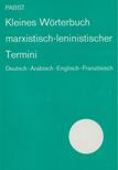Klaus-Eberhard Pabst - Kleines Wörterbuch marxistisch-leninistischer Termini [antikvár]